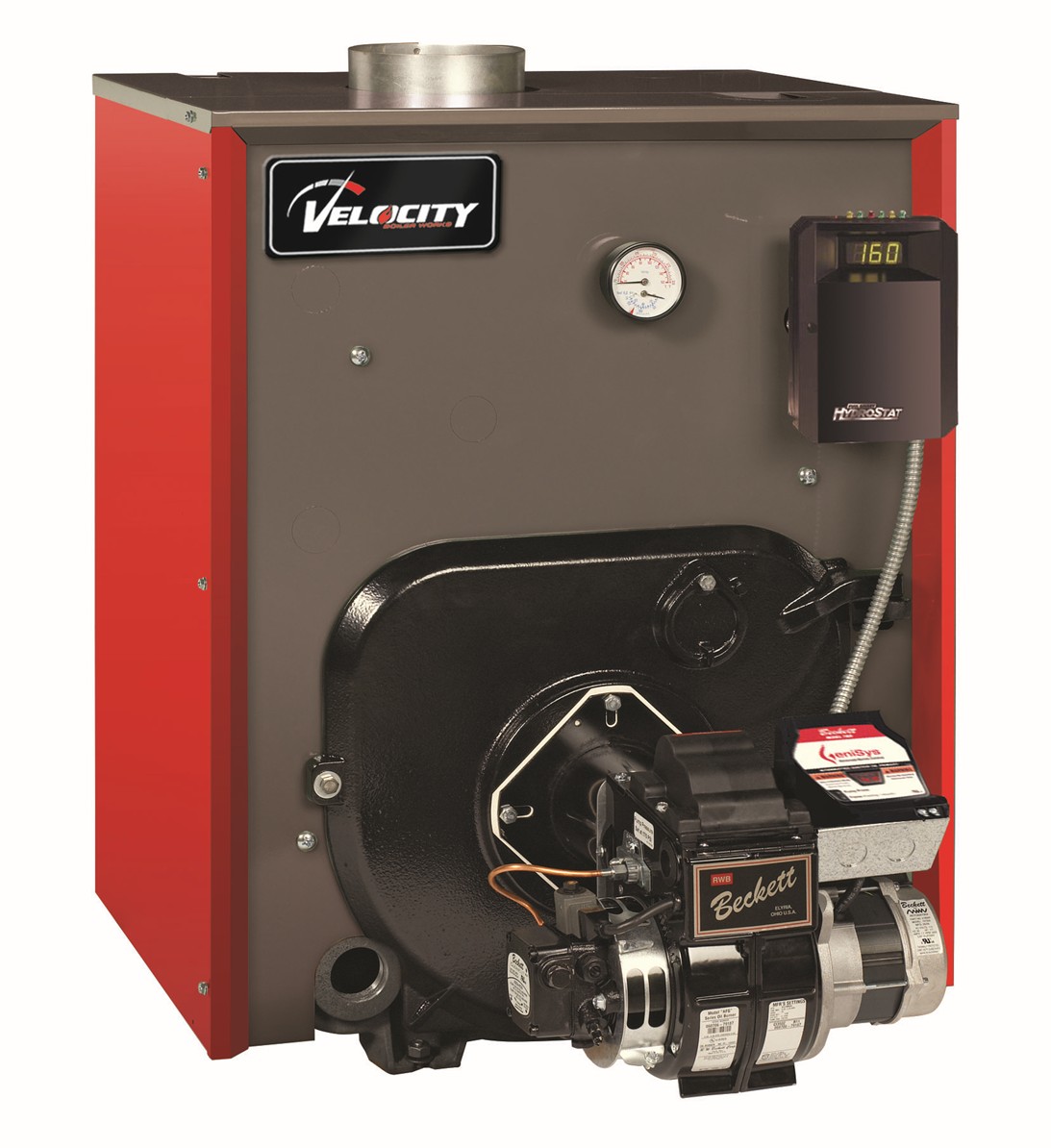 Crown and Velocity standard oil boiler with oil burner